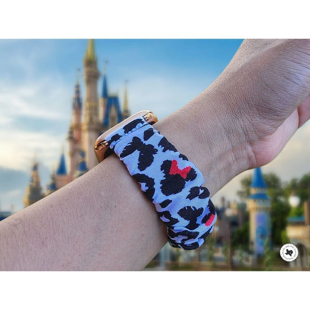 Disney Minnie Mouse Scrunchies Watch Band for Apple Watch Ultra 49mm 45mm 44 42